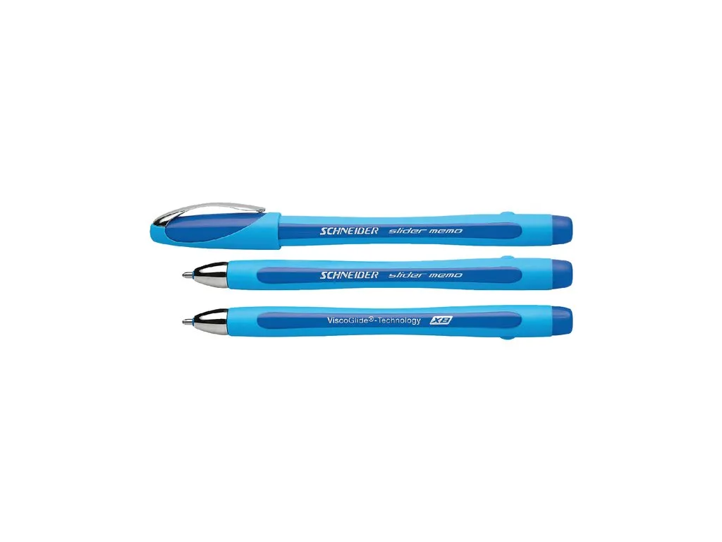 Balpen Schneider Slider Memo extra breed blauw