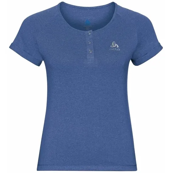 FIETSSHIRT ODLO WOMEN TSHIRT S/S CREW NECK ELEMENT AMPARO BLUE MELANGE