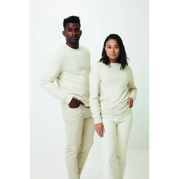 Iqoniq Denali gerecycled katoen sweater ongeverfd