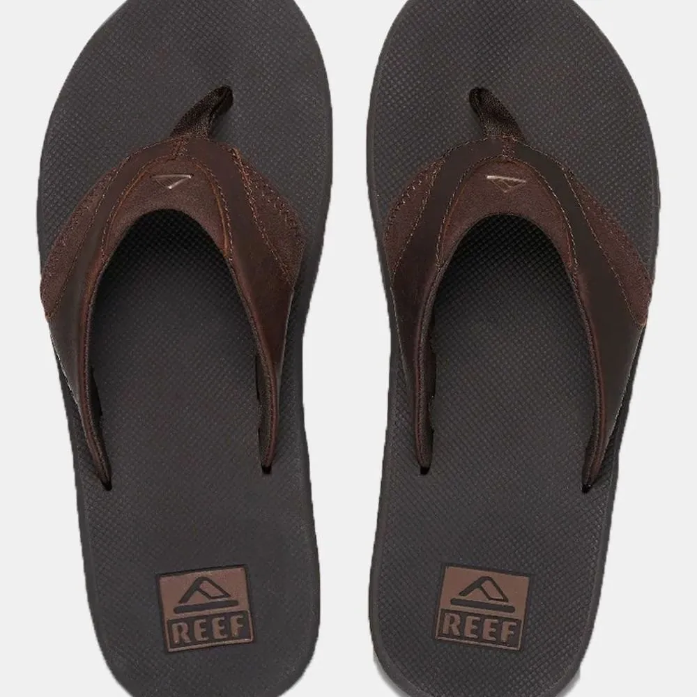 Reef Leather Fanning Slipper
