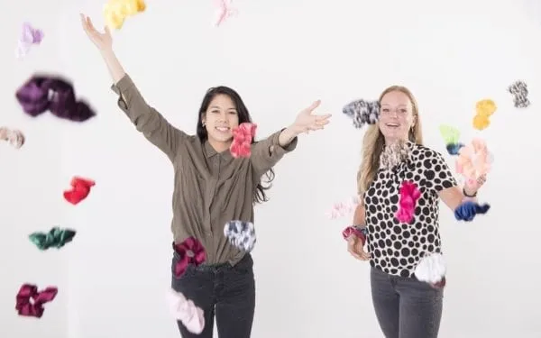 Scrunchie Voordeelset 12 stuks Roze