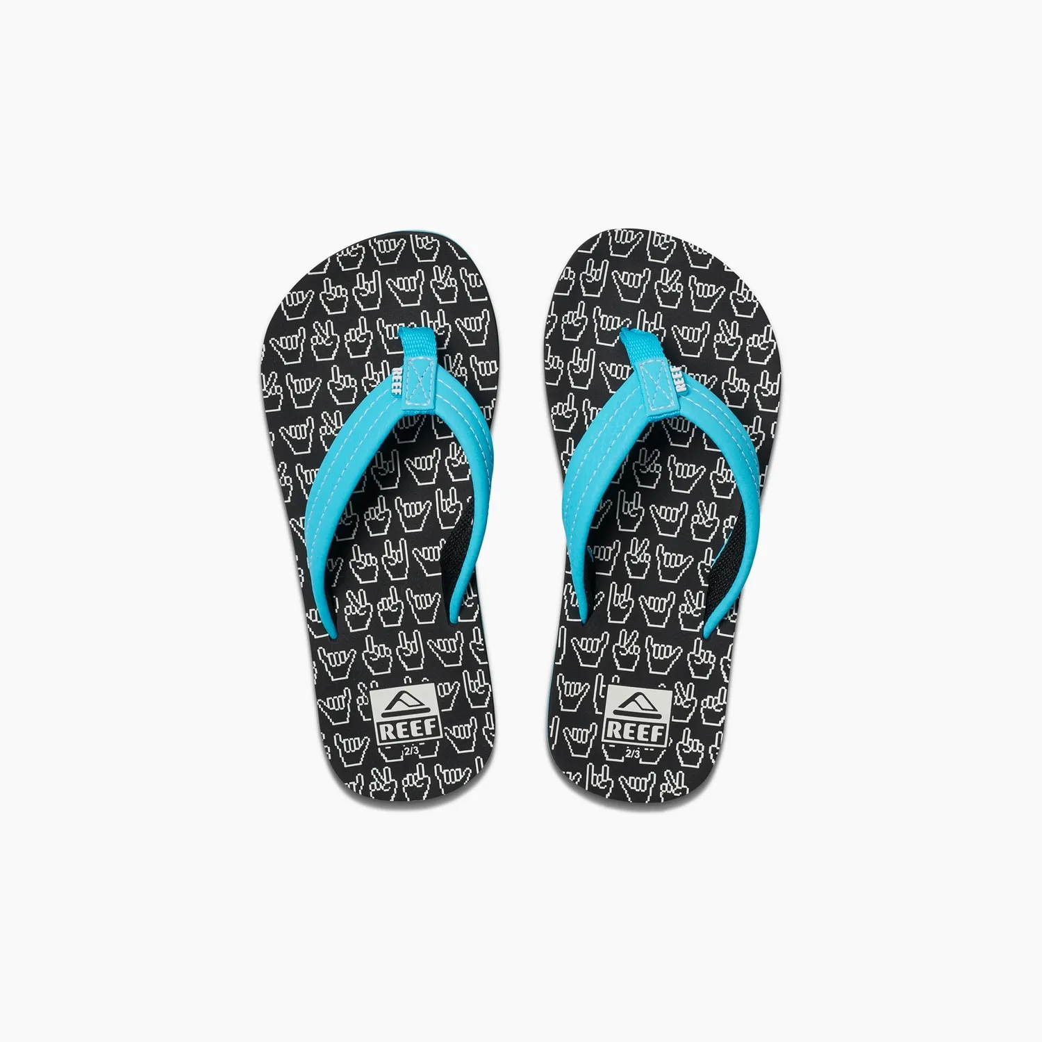 Slipper Reef Boys Kids Ahi Glow Shaka Glow