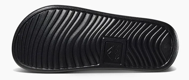 Slipper Reef Kids One Slide Black White