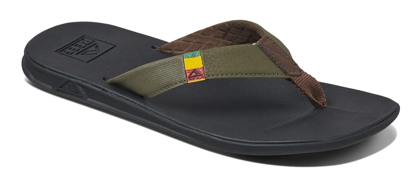 Slipper Reef Men Slammed Rover Olive Rasta
