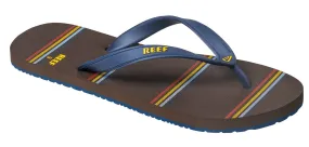 Slipper Reef Men Switchfoot Prints Navy Brown