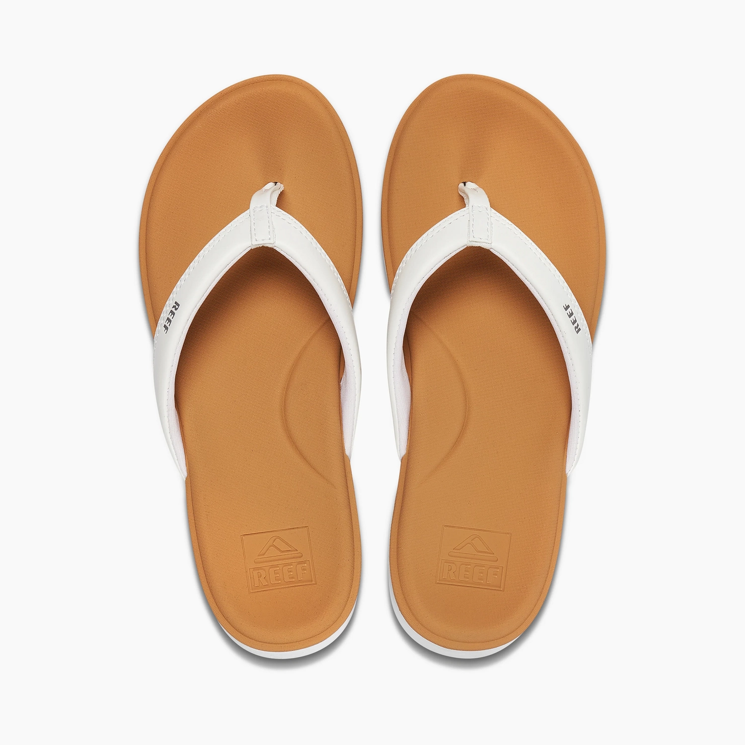Slipper Reef Women Cushion Cloud White Tan