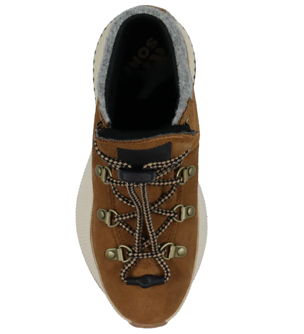 SOREL WINTERLAARZEN  UIT N OVER VEROVERING  FLUWEEL TAN/KRIJT